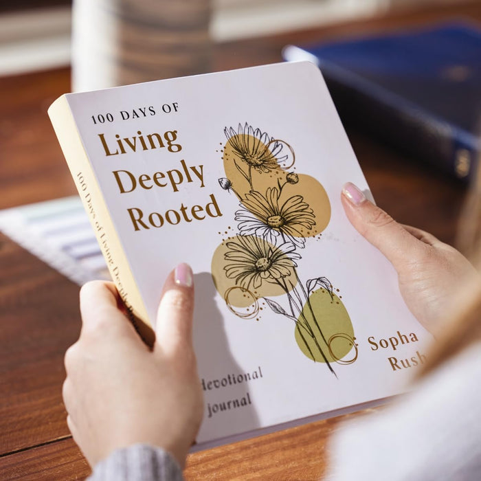 100 Days of Living Deeply Rooted: A Devotional Journal (100 Daily Devotions with Bible Verses, Journaling Space, and Prayers)