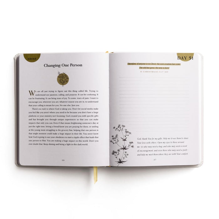 100 Days of Living Deeply Rooted: A Devotional Journal (100 Daily Devotions with Bible Verses, Journaling Space, and Prayers)