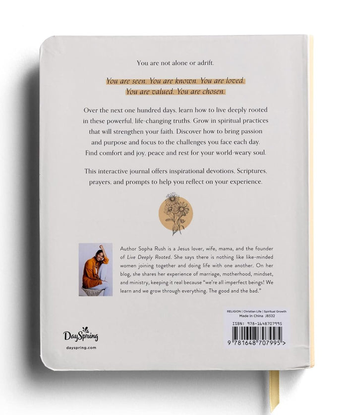 100 Days of Living Deeply Rooted: A Devotional Journal (100 Daily Devotions with Bible Verses, Journaling Space, and Prayers)