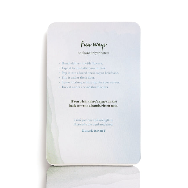 100 Pass-Along Notes for Peace & Rest: Prayers to Share (Shareable Messages of Encouragement with a Prayer, Scripture, and Inspirational Quote)