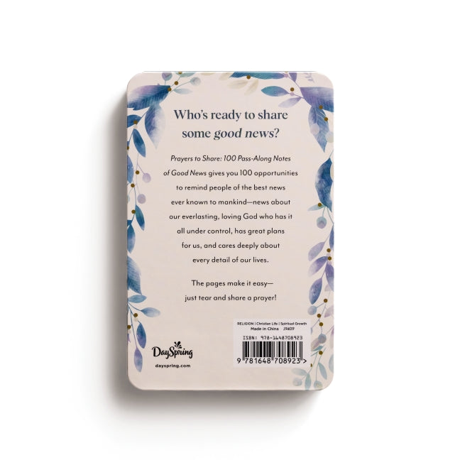 100 Pass-Along Notes of Good News: Prayers to Share (Shareable Messages of Encouragement with a Prayer, Scripture, and Inspirational Quote)