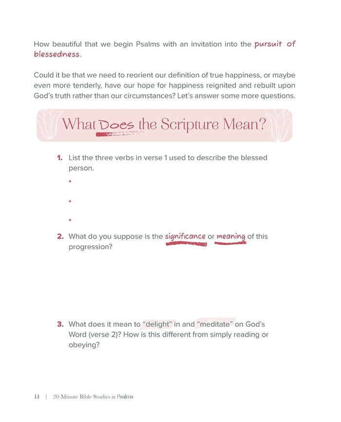 20-Minute Bible Studies in Psalms