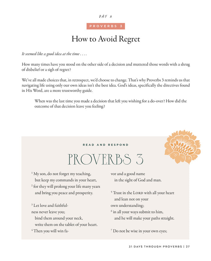 31 Days Through Proverbs: Wisdom for Every Day