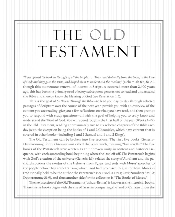 52 Weeks through the Bible: A Year-Long Bible Study for Men and Women