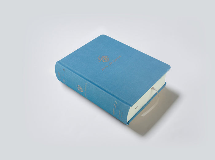 Biblia Católica de apuntes, Tapa dura/tela, Azul, Comfort Print