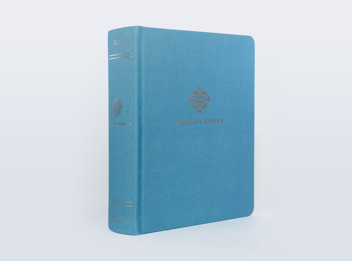 Biblia Católica de apuntes, Tapa dura/tela, Azul, Comfort Print