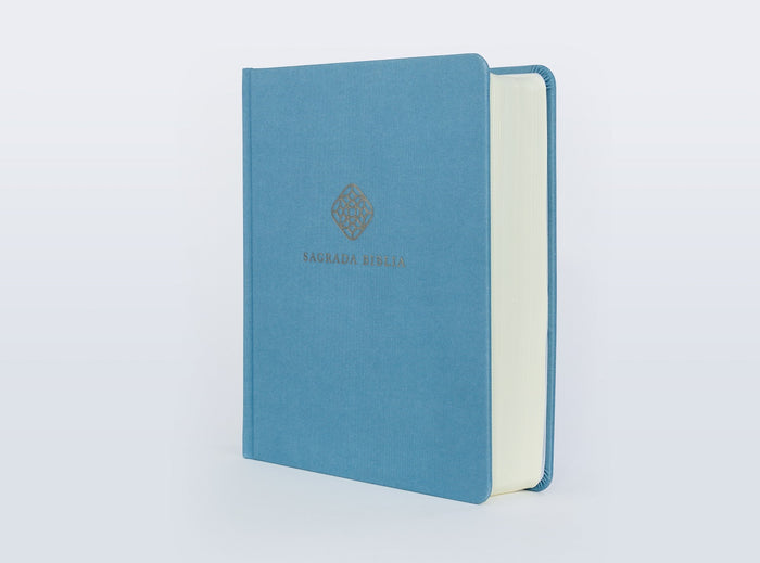 Biblia Católica de apuntes, Tapa dura/tela, Azul, Comfort Print
