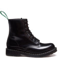 Black Hi-Shine 8 Eye Derby Boot & Care Kit