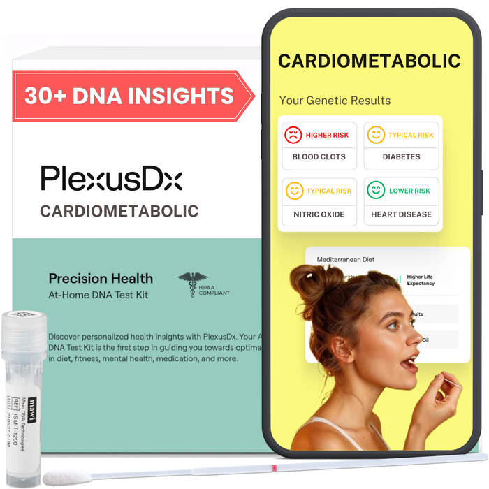 PlexusDx Cardiometabolic Genetic Report with personalized insights and recommendations