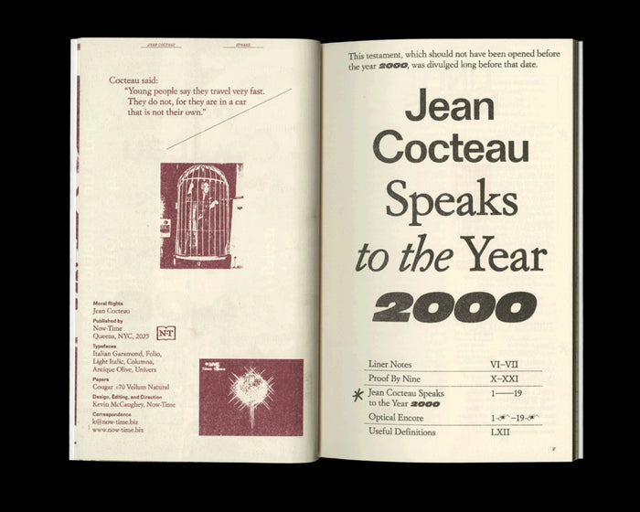 Cocteau Speaks to the Year 2000