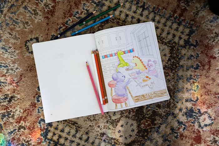 Cozy Critters Coloring Book: What We Were Up to While You Were Out