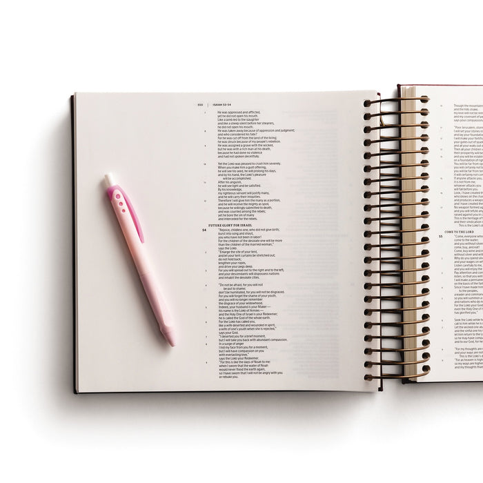 CSB, Spiral-bound Illustrating Bible, Leathersoft Spiral, Cranberry: Draw, Write, and Reflect Your Way Through Scripture