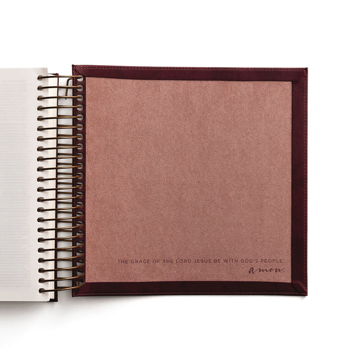 CSB, Spiral-bound Illustrating Bible, Leathersoft Spiral, Cranberry: Draw, Write, and Reflect Your Way Through Scripture