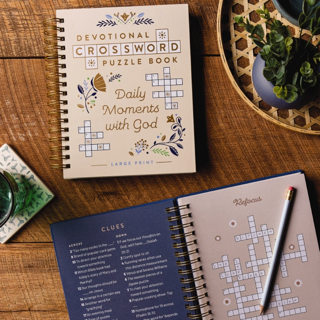 Daily Moments with God: Devotional Crossword Puzzle Book (36 Daily Devotions with Inspiring Activities to Enjoy God's Presence) – The Perfect Gift for Christian Women