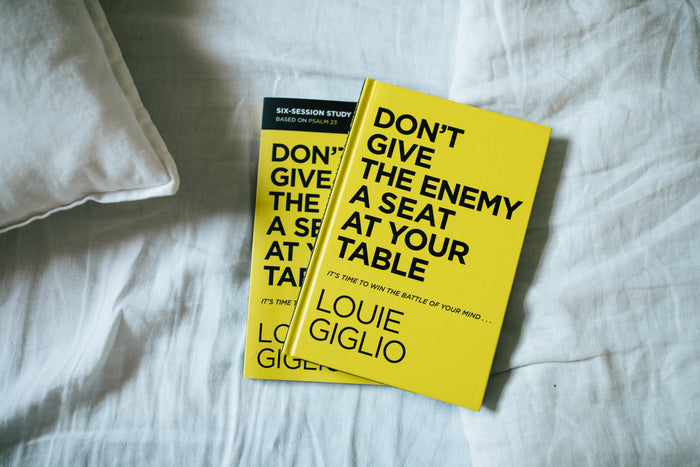 Don’t Give the Enemy a Seat at Your Table Study Guide + Book Bundle