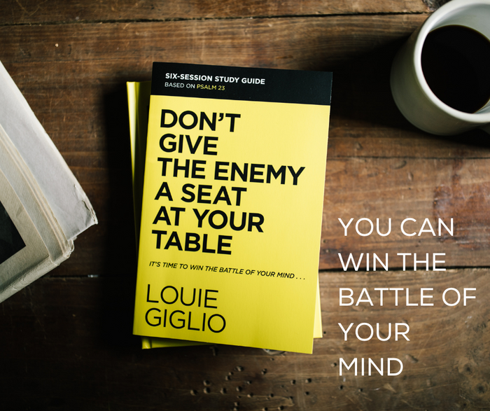Don’t Give the Enemy a Seat at Your Table Study Guide + Book Bundle