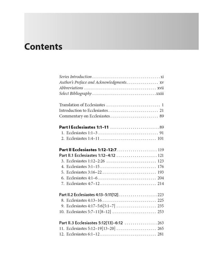 Ecclesiastes: A Discourse Analysis of the Hebrew Bible