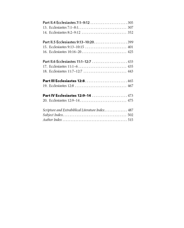 Ecclesiastes: A Discourse Analysis of the Hebrew Bible