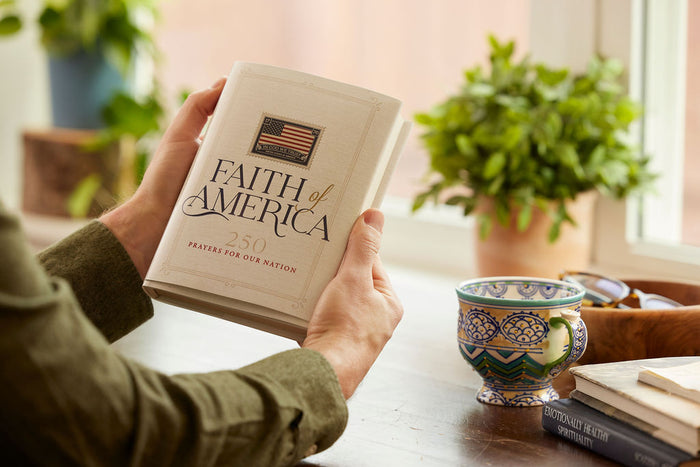 Faith of America: 250 Prayers for our Nation (Celebrating 250 years of the United States of America's History – includes the Declaration of Independence, Constitution, & Bill of Rights)