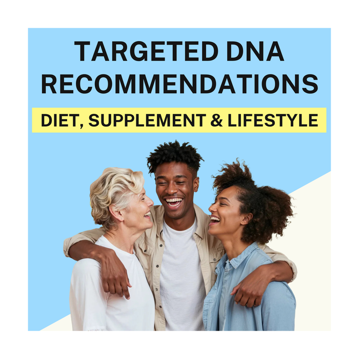 Targeted DNA recommendations: personalized diet, supplement, and lifestyle insights based on your unique genetic results