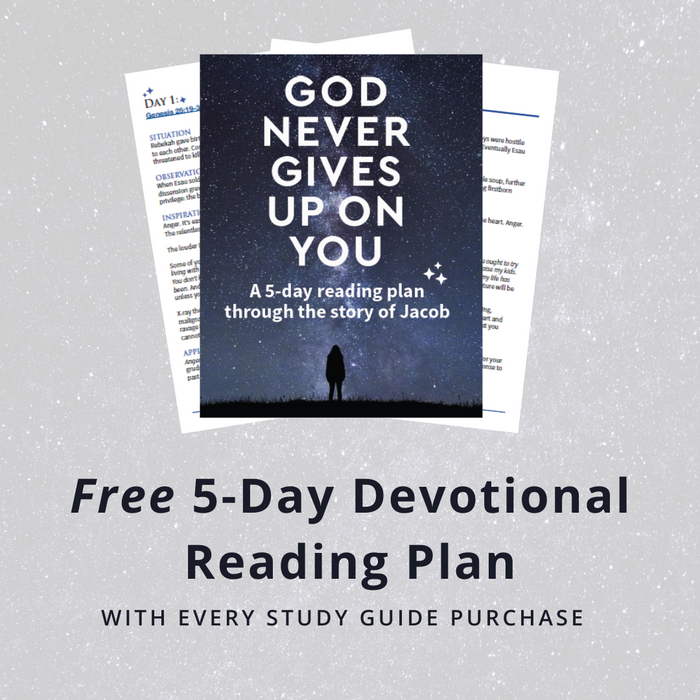 God Never Gives Up On You Study Guide + Book + Journal Bundle