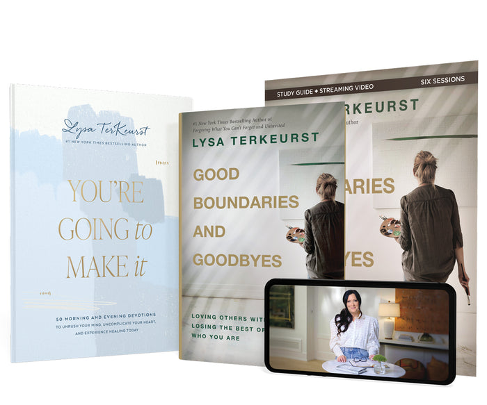 Good Boundaries and Goodbyes Study Guide + Book + Devotional Premium Bundle