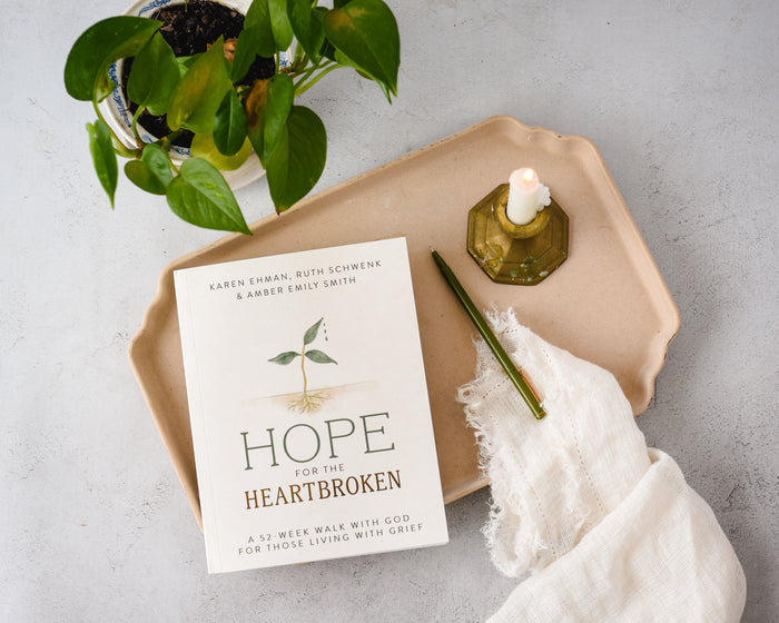 Hope for the Heartbroken: A 52-Week Walk with God for Those Living with Grief (A One-Year Devotional to Begin Healing after Loss)