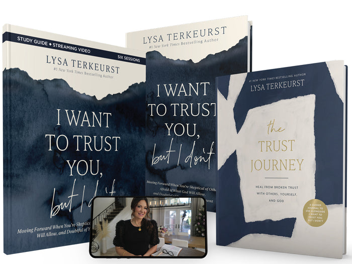 I Want to Trust You But I Don't Study Guide + Book + Devotional Premium Bundle