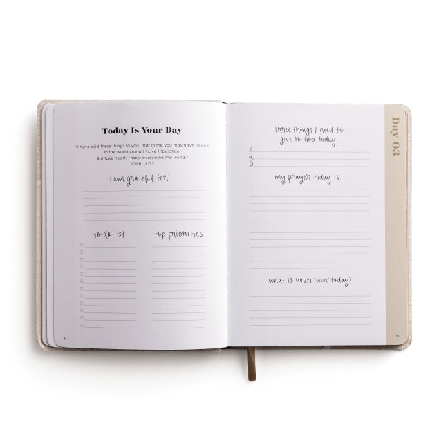 Inspirational Productivity Journal: You Are Strong & Courageous (A 10-Week Journey to Set New Goals, Embrace Your Dreams, and Focus Your Heart on God)