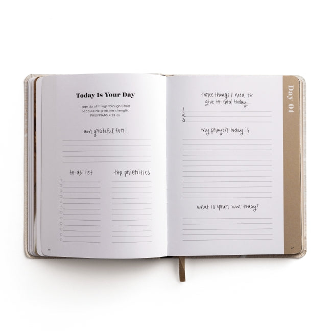 Inspirational Productivity Journal: You Are Strong & Courageous (A 10-Week Journey to Set New Goals, Embrace Your Dreams, and Focus Your Heart on God)