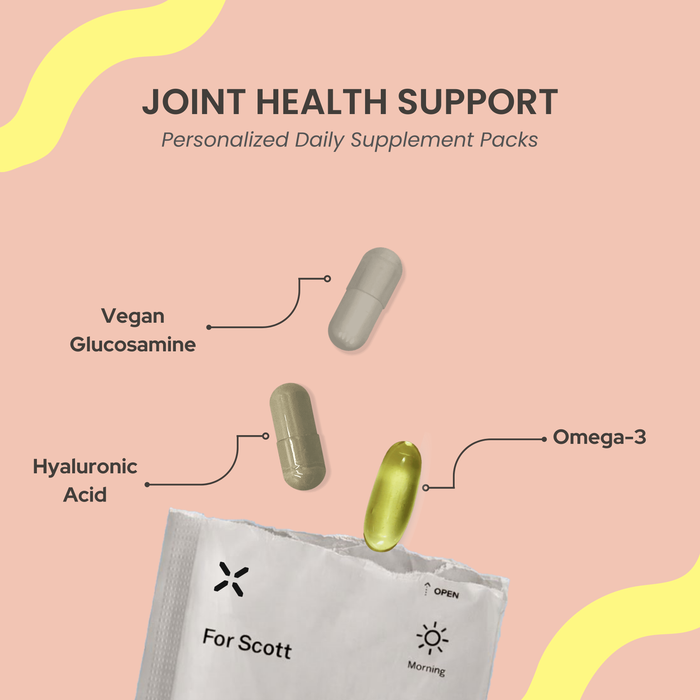 PlexusDx Joint Health Support personalized daily supplement pack for joint comfort, mobility, and connective tissue