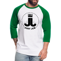 Just Joe Baseball T-Shirt (Black Logo) - white/kelly green