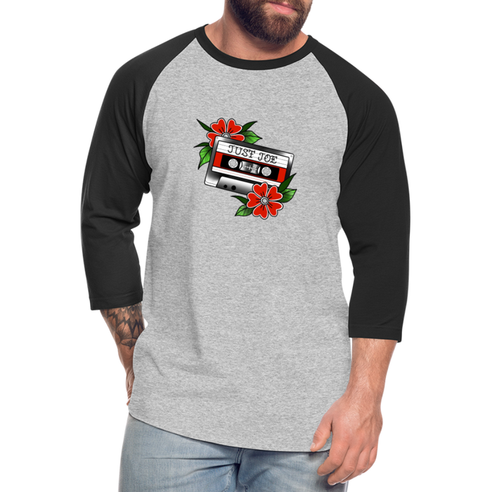 Just Joe Baseball T-Shirt (Tape Logo) - heather gray/black