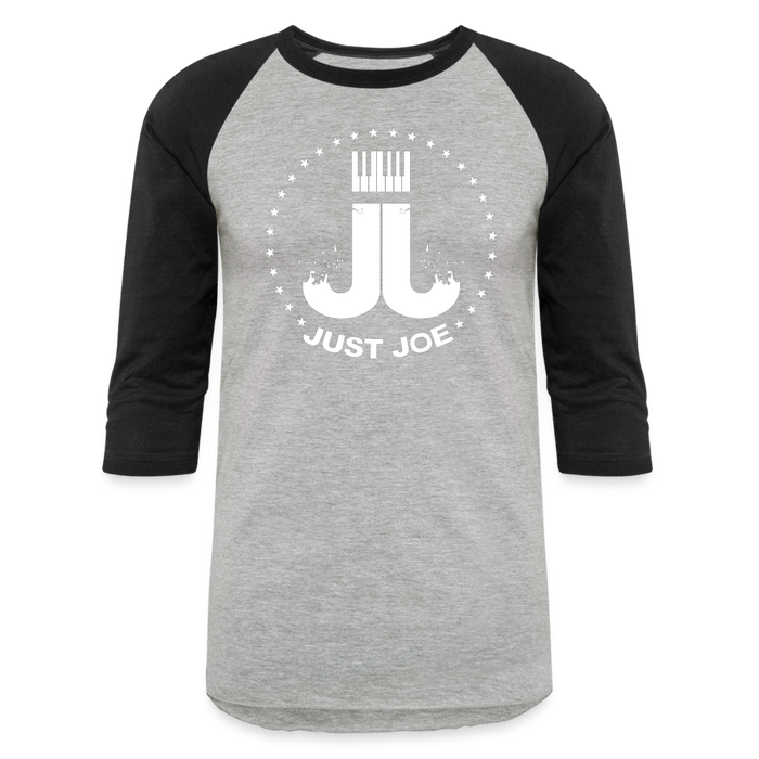 Just Joe Baseball T-Shirt (White Logo) - heather gray/black