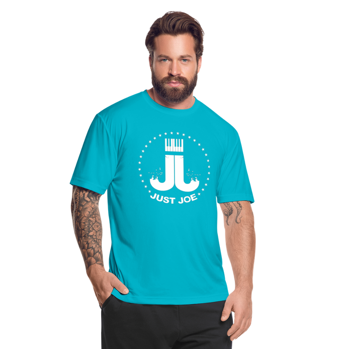 Just Joe Men’s Moisture Wicking Performance T-Shirt - turquoise