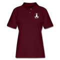 Just Joe Pique Polo Shirt - burgundy
