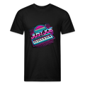 Just Joe Retro (Fitted Cotton/Poly T-Shirt by Next Level) - black