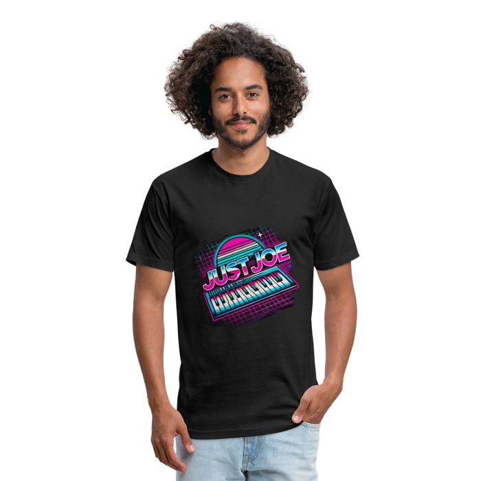 Just Joe Retro (Fitted Cotton/Poly T-Shirt by Next Level) - black