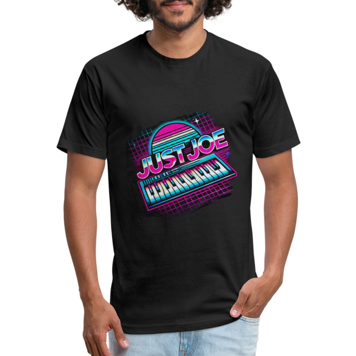 Just Joe Retro (Fitted Cotton/Poly T-Shirt by Next Level) - black