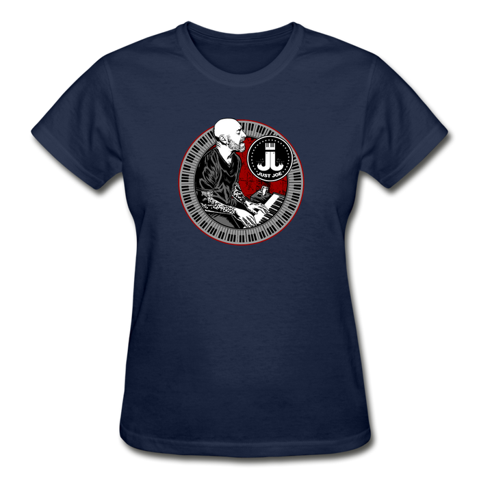 Just Joe Tour Gildan Ultra Cotton Ladies T-Shirt - navy