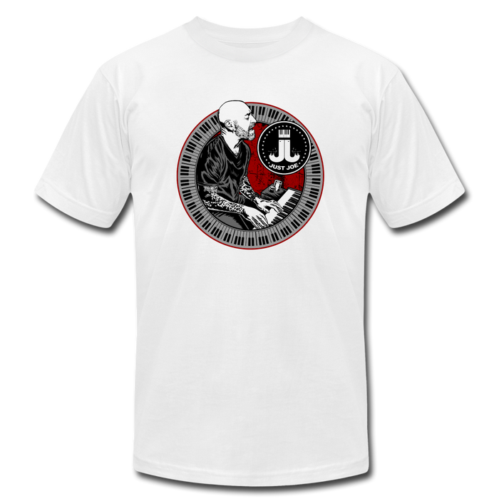 Just Joe Unisex Jersey Tour T-Shirt by Bella + Canvas - white