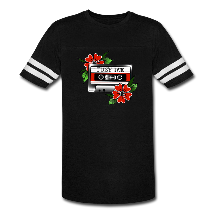 Just Joe Vintage T-shirt Tape Logo - black/white