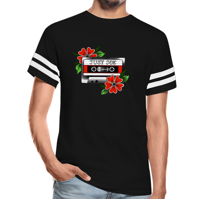 Just Joe Vintage T-shirt Tape Logo - black/white
