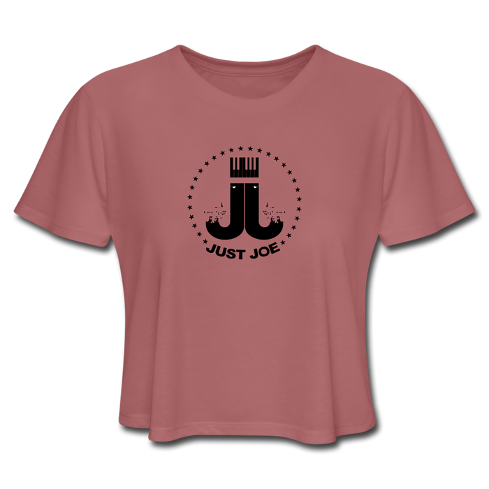 Just Joe Women's Cropped T-Shirt - mauve