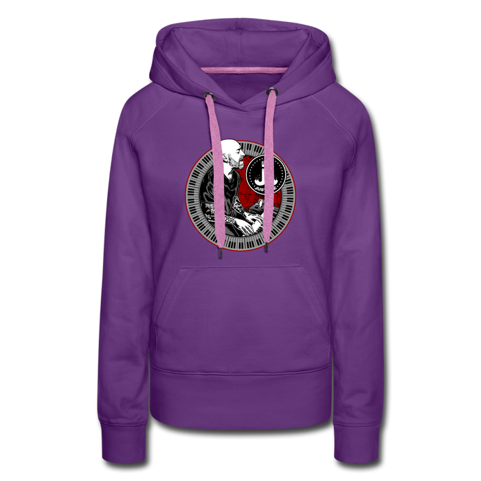Just Joe Women’s Premium Tour Hoodie - purple
