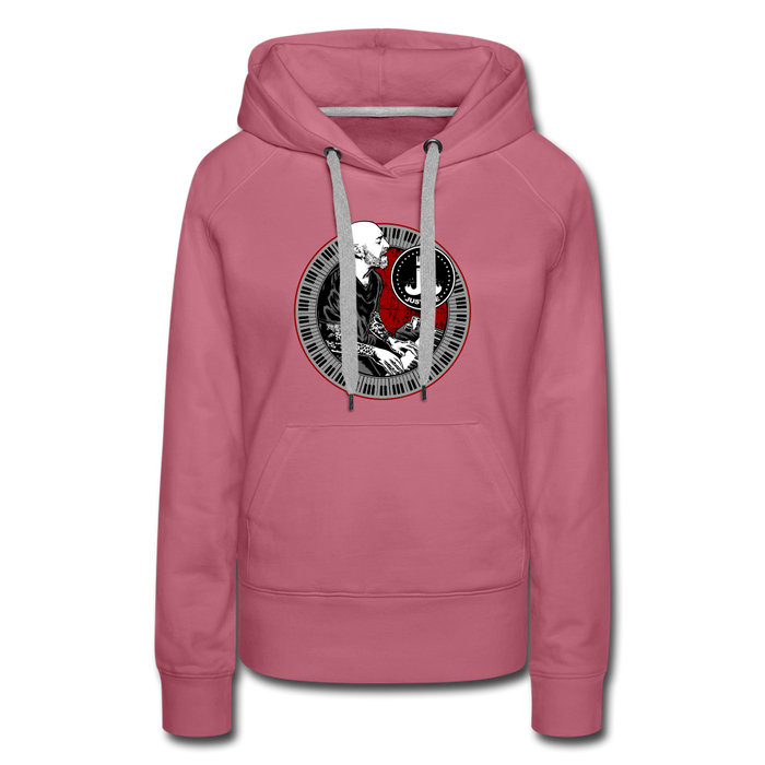 Just Joe Women’s Premium Tour Hoodie - mauve