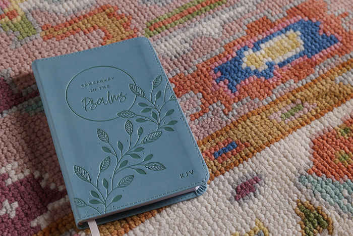 KJV, Sanctuary in the Psalms: Promise Book, Leathersoft, Blue