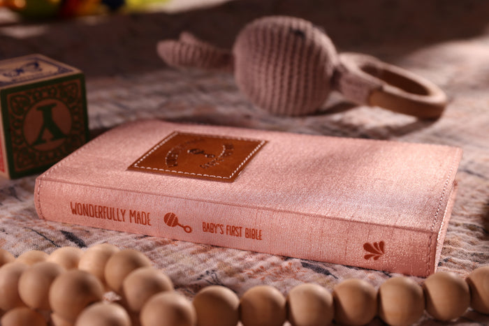 KJV, Wonderfully Made New Testament & Psalms: Baby Girl's First Bible, Flexcover, Pink