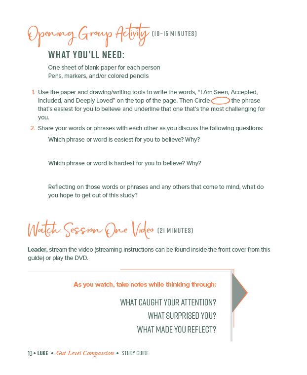 Luke Bible Study Guide plus Streaming Video: Gut-Level Compassion