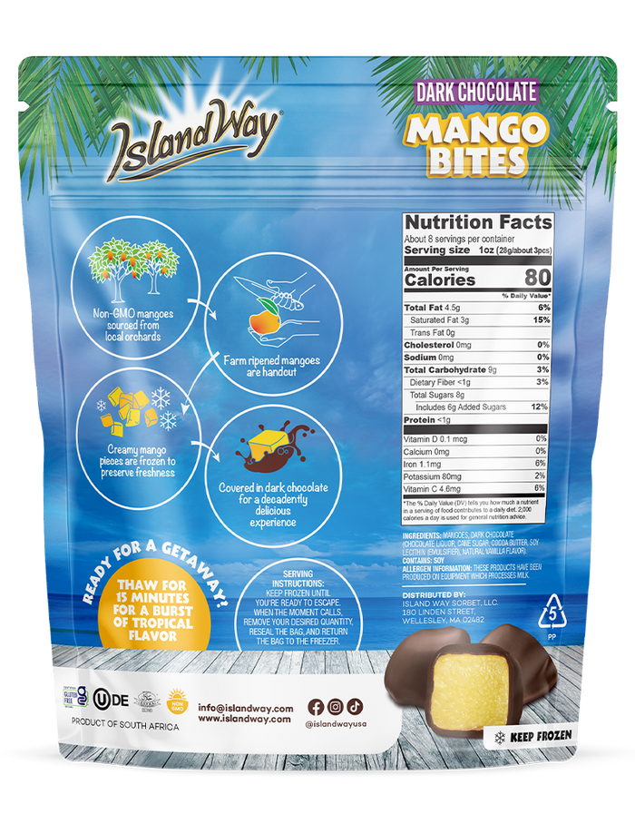 Mango Dark Chocolate Covered Bites